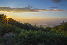 Sunrise Over The Blue Ridge Mountains, North Carolina