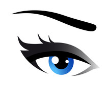 Blue Woman Eye