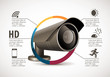 CCTV camera and DVR - digital video recorder - security system concept

