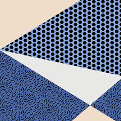 Aufkleber - Hipster memphis background