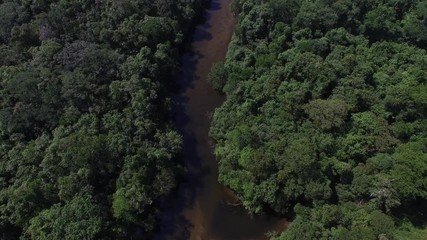 Canvas Print - Aerial View of Amazon River, Brazil