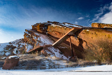 Red Rocks Amphitheater In Denver Colorado During Winter Months 