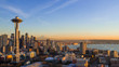 Seattle Skyline at Sunset with Space needle