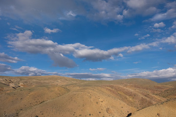 Wall Mural - Mountains, the steppe and the sky