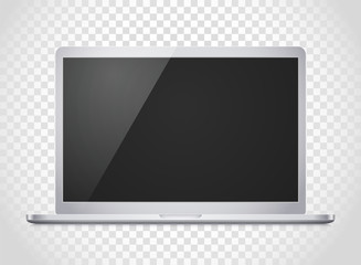 Poster - Modern laptop computer vector mockup. Vector notebook photoreal