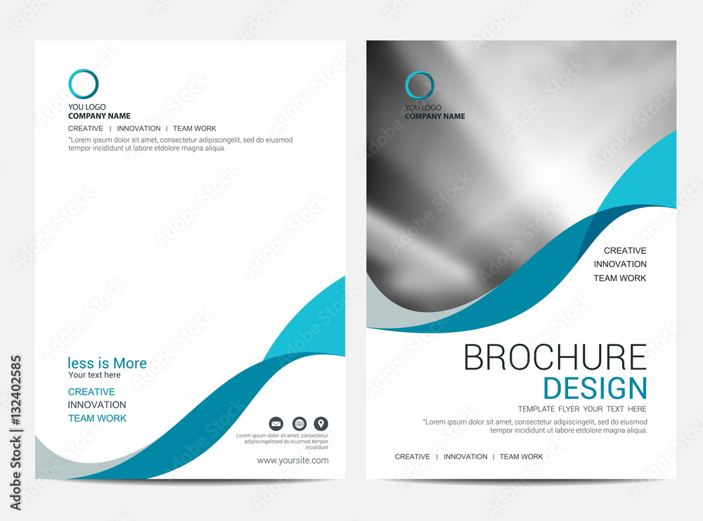 Brochure template flyer background for business design - obrazy, fototapety, plakaty 
