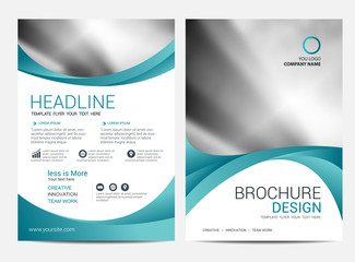 Wall Mural - brochure template flyer background for business design