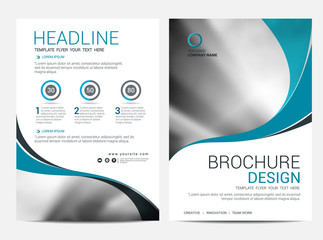Wall Mural - brochure template flyer background for business design