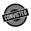 Convicted rubber stamp. Grunge design with dust scratches. Effects can be easily removed for a clean, crisp look. Color is easily changed.
