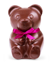 Chocolate Bear On A White Background