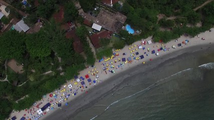 Wall Mural - Top View of Barra do Sahy, Sao Sebastiao, Sao Paulo, Brazil