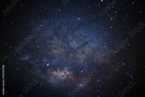 Fotomural Primer plano de la vía láctea galaxia con las estrellas y el espacio de polvo en