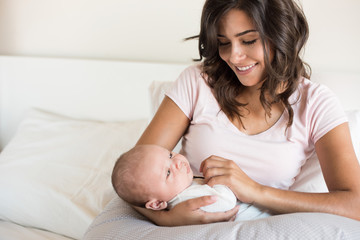 Wall Mural - mother with baby