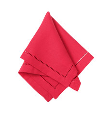 Wall Mural - red hemstich napkin