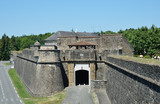 Fortified medieval walls of the French town Navarrenx