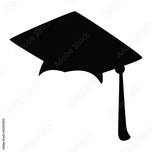 Download Graduation Cap Silhouette Stock Vector Adobe Stock