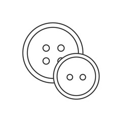 Wall Mural - Buttons icon or logo line art style. 