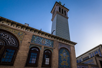 Canvas Print - Windcatcher tower in Golestan Palace in Tehran, capital of Iran