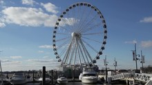 Time Lapse Of The Capital Wheel At The National Harbor