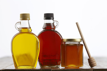 syrup and honey