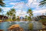 Fototapeta Sypialnia - The Orlando Eye is a 400 feet tall ferris wheel in the heart of Orlando and the largest observation wheel on the east coast, United States