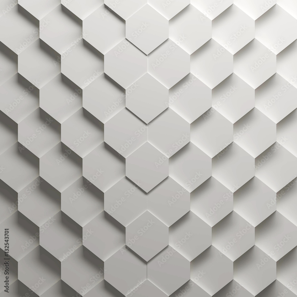 parametryczny-heksagonalny-wzor-3d-ilustracja