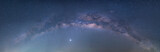 Fototapeta Sawanna - Astrophotography and Nightscape photography, Milky way Panorama