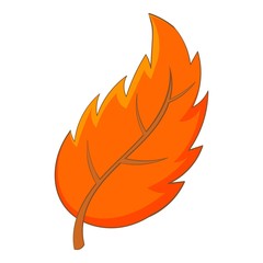 Wall Mural - leaf icon, cartoon style