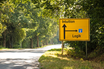 Wall Mural - Schild 182 - Intuition