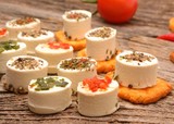 Fototapeta Londyn - Feta cheese appetizer with spices