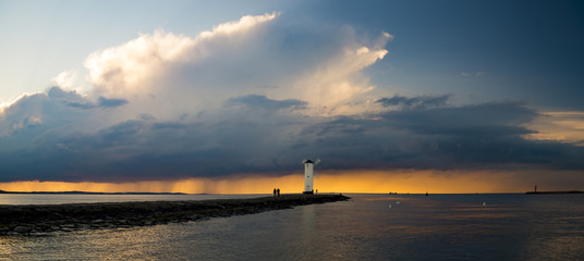 Wall Mural - scenic storm clouds in the evening