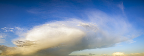 Wall Mural - scenic storm clouds in the evening