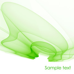 Poster - Abstract light green fractal background
