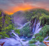 Fototapeta Do pokoju - waterfalls of Plitvice lakes national park