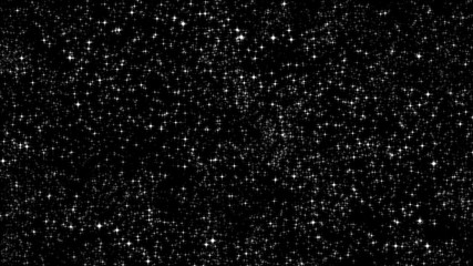 Wall Mural - dark sky with brightly glowing stars