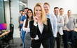 © NDABCREATIVITY - Group of happy business people