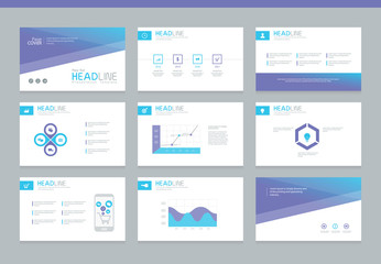 Naklejka na meble Page layout design template for presentation and brochure , Annual report, flyer and book page with infographic elements design