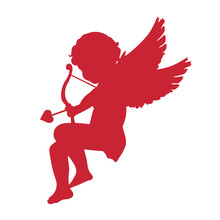 Cupid Icon. Valentine's Day Concept. Vector Illustration