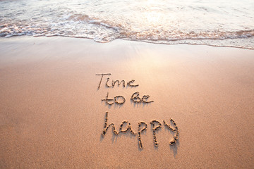 Wall Mural - time to be happy, happiness concept
