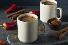 Homemade Holiday Spicy Mexican Hot Chocolate