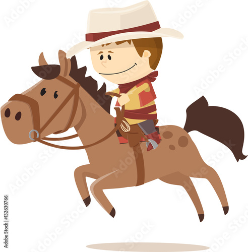 cow boy au galop