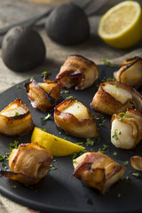 Wall Mural - Homemade Bacon Wrapped Scallops