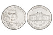 Five cents nickel coin