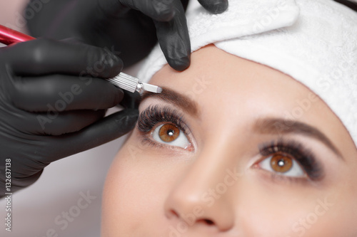 Cuadros en Lienzo Permanent makeup eyebrows.