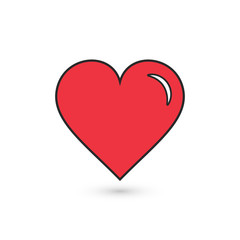 Poster - Heart Icon Vector. Love symbol. Valentine's Day sign.