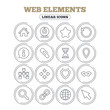 © blankstock - Web elements icons. Video and speech bubble.