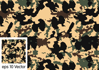 Wall Mural - camouflage pattern vector