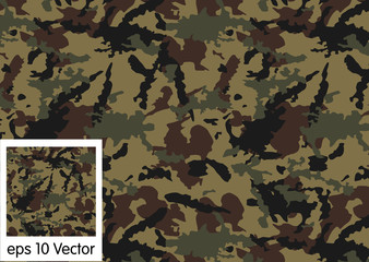 Wall Mural - camouflage pattern vector