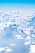 Aerial view of cloud and sky from airplane,Nature background