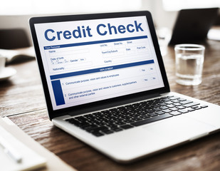 Poster - Credit Check Financial Accounting Request Form Concept